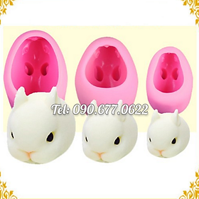 Mua Khuôn silicone làm bánh  rau câu  socola thỏ ngọc  loại 7 cm – Mã số 1357
