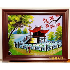 TRANH SƠN MÀI KHẢM TRAI, ỐC- PHONG CẢNH HÀ NỘI