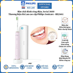 Bàn chải đánh răng điện Philips Sonicare HX2461 3 chế độ - Hàng Chính Hãng