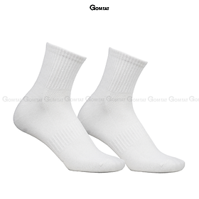 Tất nam nữ cổ lửng GOM TẤT coton 90% êm mềm đi mát, thiết kế thoáng khí - GOM-KLB-TRONLUNG
