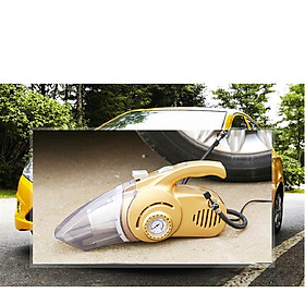 Máy Hút Bụi Xe Ô Tô,Máy Bơm Lốp Xe Đa Năng 4 Trong 1 Bơm Lốp,Đo Áp Suất, Đèn pin soi sáng - Hàng chính hãng / Hàng nhập khẩu