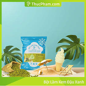 [ĂN BAO GHIỀN❤️] Bột Làm Kem Tươi THUCPHAM.COM Vị Đậu Xanh 1kg - Công Thức Độc Quyền Hương Vị Mới, Không Gắt, Không Hắc