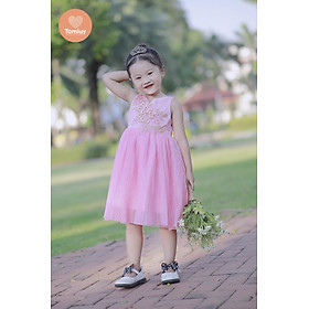 Đầm dạ hội tùng lưới dập ly kết hạt bẹt Tamiuy Kids