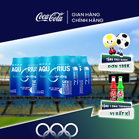 Lốc 24 Chai Nước Uống Thể Thao Aquarius (390ml / Chai) Sale 7.7