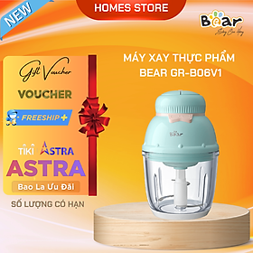 Máy Xay Thực Phẩm, Máy Xay Ăn Dặm BEAR GR-B06V1 Xay Cực Êm Dung Tích 0.6 Lít Công Suất 200 W- Hàng Chính Hãng