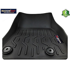 Thảm lót sàn xe ô tô Mazda CX3 Nhãn hiệu Macsim chất liệu nhựa TPV cao cấp màu đen (FDW-114) - 2 hàng ghế
