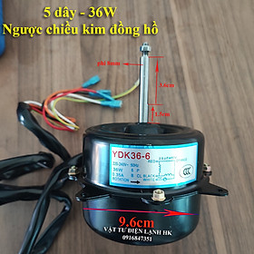Mua Motor động cơ quạt cục nóng 36W  5 dây quay ngược chiều kim đồng hồ (Dùng cho dàn nóng điều hòa máy lạnh )