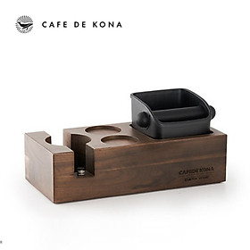 Đập bả giá đỡ nén cà phê máy OCD bằng gỗ CAFE DE KONA