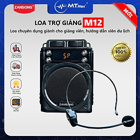 Mua Máy Trợ Giảng Chính Hãng Zansong M12 - Loa Trợ Giảng Không Dây Cao Cấp Set Tần Số Echo Ghi Âm Trực Tiếp Giá Rẻ Nhất 2024 hàng chính hãng