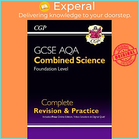 Sách - GCSE Combined Science AQA Foundation Complete Revision & Practice w/ Online  by CGP Books (UK edition, paperback)