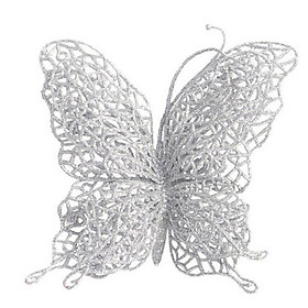 6pcs/set Christmas Tree Decoration For Home Butterfly Decorations Christmas Tree Ornaments Wedding Party Decorations