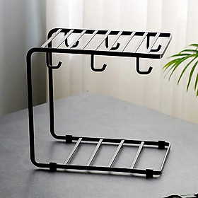Đế Cốc Có 6 Móc Treo Cốc Cà Phê Kệ Đồ Uống Giá Đỡ Cốc Cà Phê Cốc Tổ Chức Cho Quầy, Giá Đỡ