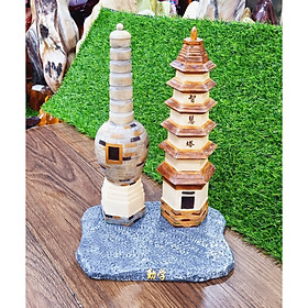 Bộ Tháp Trí Tuệ Tàng Kinh Các - tháp trang trí - không kèm tượng