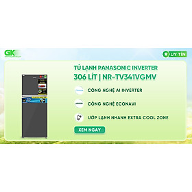 Tủ lạnh Panasonic Inverter 306 lít NR-TV341VGMV - Chỉ giao tại HCM