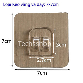 Mua Combo 2 Miếng Dán Móc Đơn Và Đôi - Miếng Keo Dán Kệ Nhà Tắm - Keo Dán Kệ Góc Tường