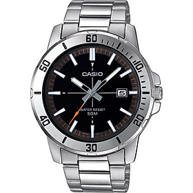 Đồng Hồ Nam Casio MTP-VD01D-1E2VUDF Dây Kim Loại - Nền Mặt Màu Đen
