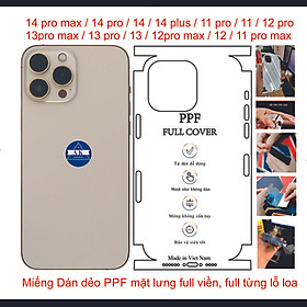 Mua Miếng Dán PPF full viền dành cho iphone 11 đến 14 pro max  miếng dán mặt lưng chuẩn từng chi tiết