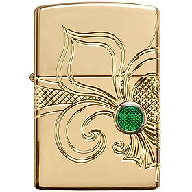 Bật Lửa Zippo 49108 – Zippo Armor Fleur-De-Lis Design Gold Plate