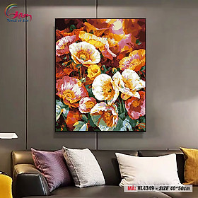 Mua Tranh tô màu theo số Gam hoa anh túc HL4349