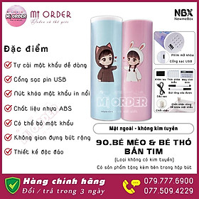 Bé mèo và bé thỏ bắn tim