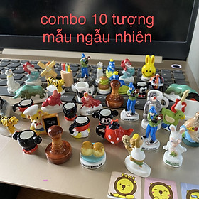 Combo tượng gốm sứ trang trí mini mẫu ngẫu nhiên-2-4cm