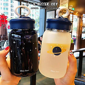 Mua Bình thủy tinh mặt nhám Bobbi Bear có khe để điện thoại 460ml và 600ml