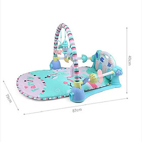 FREE SHIP !!! Thảm nằm chơi nhạc phát triển trí tuệ cho bé yêu Hươu Xanh- The Pooh