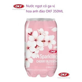 Nước ngọt có ga vị hoa anh đào OKF Hàn Quốc 350ML