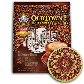 Cà phê trắng hòa tan 3 trong 1 Oldtown White Coffee Extrarich - Đậm Cà Phê