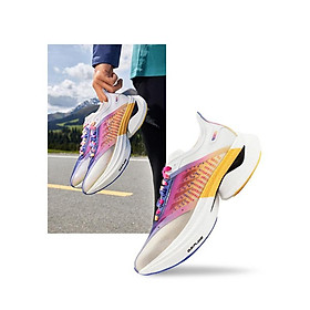 361 độ đàn ông giận dữ chạy giày thể thao đua xe marathon nhẹ thu hút sự phục hồi hồi phục 672232241 Color: white purple Shoe Size: 45