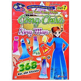368 Bóc Dán Sticker - Hình Dán Trang Phục Công Chúa - Quyển 7 - Lãng Mạn