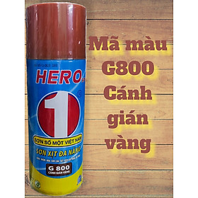 Sơn xịt đa năng Hero Spray sơn được trên nhiều chất liệu- Màu đẹp, bền lâu - Hàng Việt Nam - dung tích 400ml