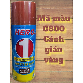 Mua Sơn xịt đa năng Hero Spray sơn được trên nhiều chất liệu- Màu đẹp  bền lâu - Hàng Việt Nam - dung tích 400ml