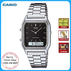 Đồng Hồ Nam Dây Thép Casio AQ-230A-1DMQ - Trắng