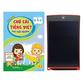 [Download Sách] Vở Tập Viết Chữ Cái Tiếng Việt - Chữ Viết Thường - Dành Cho Bé Chuẩn Bị Vào Lớp 1 (Trọn Bộ 2 Cuốn) - Tặng Bảng Vẽ Thông Minh Tự Xóa Cho Bé 8.5 in ( Màu Ngẫu Nhiên)