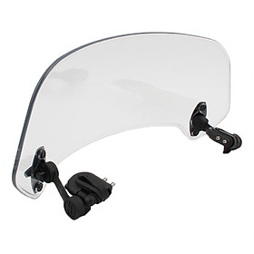 Motorbike Adjustable Clip On Windshield Extension Spoiler Wind Deflector