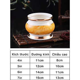 Lư Hương (Bát Hương) Thờ Cúng Vân Vàng Đá Hoa Cương