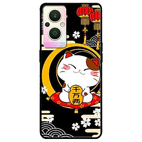 Ốp lưng dành cho Oppo A16K - Oppo A36 / A76 - Oppo Reno 7z 5G mẫu Mèo Nền Đen