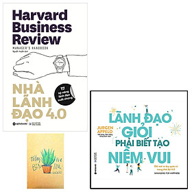 Combo Nhà Lãnh Đạo 4.0 và Lãnh Đạo Giỏi Phải Biết Tạo Niềm Vui ( Tặng Kèm Sổ Tay )
