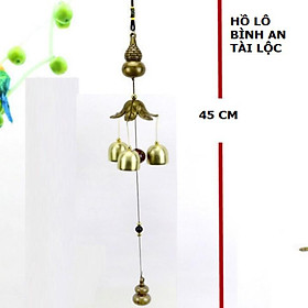 Mua (HÀNG HOT SIÊU CHÂT) Chuông gió hồ lô trang trí bằng đồng cầu bình an và tài lộc 206743