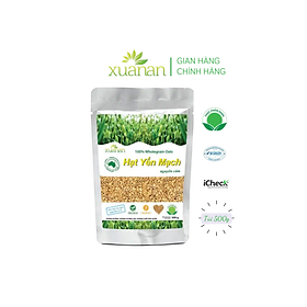 Hạt Yến Mạch Nguyên Cám Úc Xuân An [ko đường] Túi 500G (100% Australian Wholegrain Oats)(Tặng Kèm 1 Túi Yến Mạch 150G)