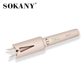Máy uốn tóc tự động ion âm SOKANY SK-15057 SẠC PIN KHÔNG DÂY, xoay 2 chiều, PIN 5000mAh ion âm bảo vệ tóc bóng mượt - HÀNG CHÍNH HÃNG