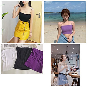Áo Hai Dây Áo body 2s dáng ngắn 3 màu SIÊU XINH