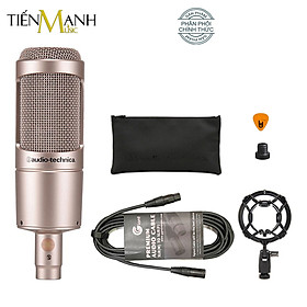 Mua  Tặng Cable  Micro Audio Technica AT2035 (Màu Gold) - Mic Thu Âm Phòng Studio  Microphone Cardioid AT-2035 Hàng Chính Hãng - Kèm Móng Gẩy DreamMaker