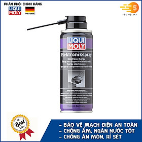 Chai xịt vệ sinh và bảo vệ mạch điện Liqui Moly 3110 - Ngăn nước, chống ăn mòn, chống rỉ sét, chống ẩm, không chứa Silicon, an toàn trên sơn, cao su
