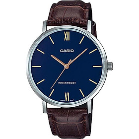 Đồng hồ Casio nam dây da MTP-VT01L-2BUDF (40mm)