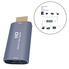 Audio Capture Cards 4K HDMI to USB HD for Gaming Streaming Live Broadcasting