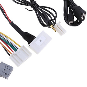 Car Audio 5 Cables Kit Stereo Wiring Harness Wire Accessories for Teana Qashqai Easy Installation