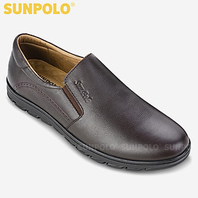 Giày Mọi Nam Da Bò Sunpolo SUMU05DN