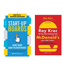 Combo Sách Kinh Doanh: Nghệ Thuật Quản Trị Khởi Nghiệp + Ray Kroc Đã Tạo Nên Thương Hiệu Mcdonald'S Như Thế Nào?